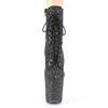 Pleaser - FLAMINGO1020GWR Platform Boots, Pole dance shoes - Pole dance shoes - Black/Silver coloured Product image